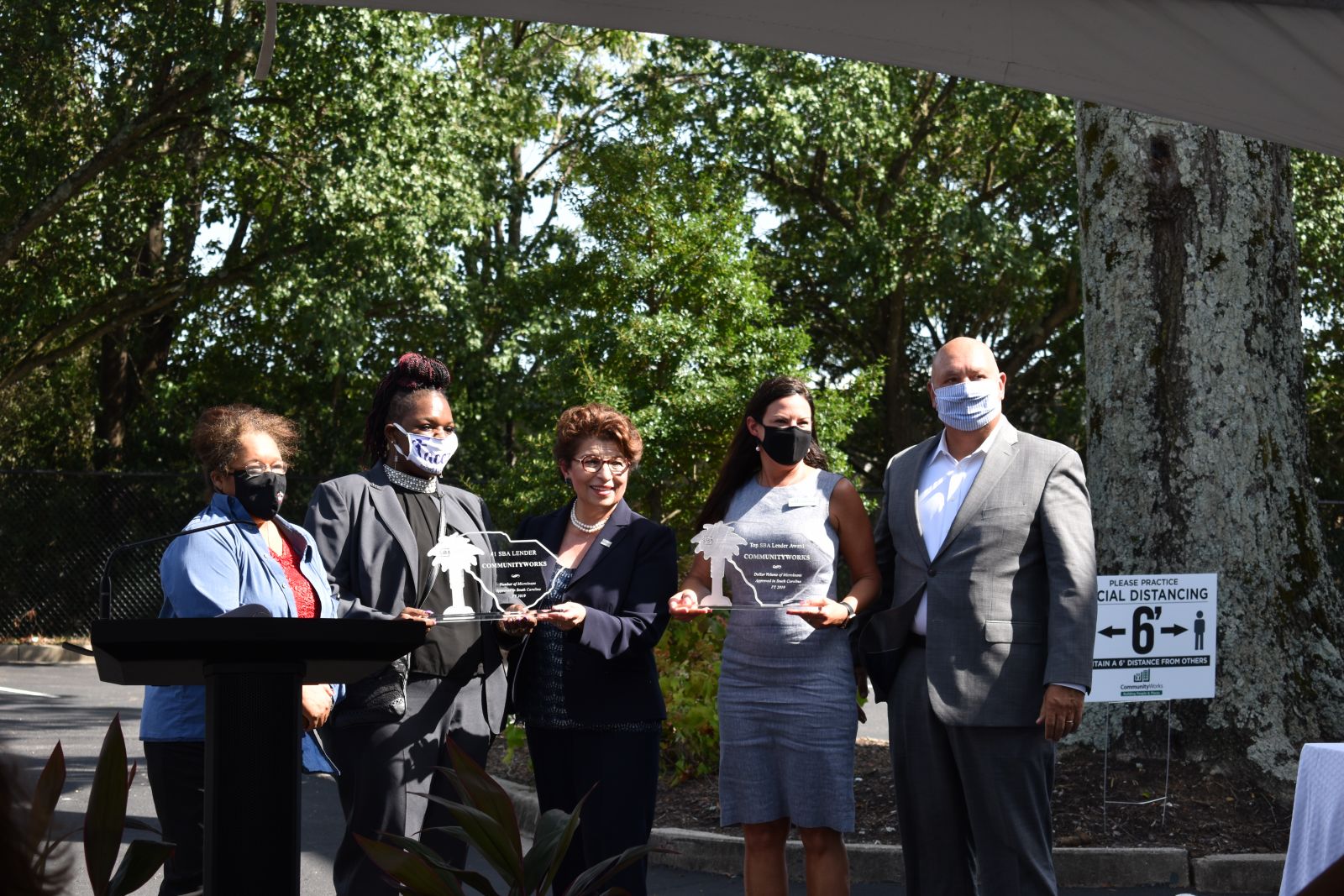 Greenville nonprofit CommunityWorks was presented the S.C. Microlender of the Year Award at a press conference on Sept. 4. (Photo/Molly Hulsey)
