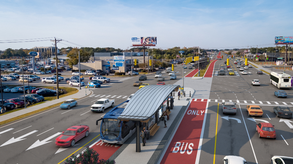 The rapid transit project was the brainchild of the Berkeley-Charleston-Dorchester Council of Governments as a way to tackle some of the area‰Ûªs largest concerns in workforce transportation and affordable housing. (Rendering/Provided)