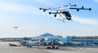 SkyDrive, based in Toyota, Japan, has started producing its “SKYDRIVE (SD-05)” aircraft at Suzuki Motor Corp.’s manufacturing plant in Iwata-city, Shizuoka, Japan. (Rendering/SkyDrive)