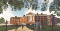 McMillan Pazdan Smith designed Furman University South Housing going up now in SoHo Circle on the Furman campus. (Rendering/McMillan Pazdan Smith)