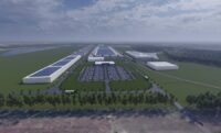 Redwood Materials has opened its $3.5B lithium-ion battery recycling facility in South Carolina, with plans to create 1,500 jobs at Camp Hall Commerce Park. (Rendering/Redwood Materials)