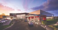 This 150,000-square-foot facility will house primary-care and specialty physician offices, physical therapy, and laboratory and imaging services that include X-ray, CT and ultrasound facilities, along with the area’s only emergency department. (Rendering/McMillan Pazdan Smith Architecture)