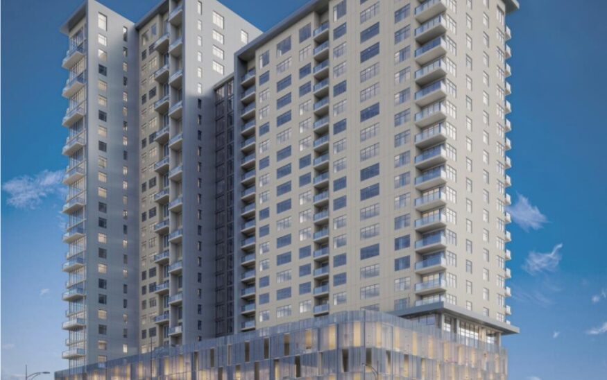 Plans for the former Greenville Memorial Auditorium site, the so-called Greenville Gateway, are moving full speed ahead, including a 29-story tower. (Rendering/Johnson Design Group/Greenville Design Board)|The Greenville Arena District has launched a $170 million improvement plan for Bon Secours Wellness Arena and the surrounding area. (Rendering/Greenville Arena District)