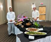 Will Nelms, right, and Ben Hidde, left, at Greenville Technical College's Culinary Institute of the Carolinas, which recently underwent a rebrand. (Photo/Culinary Institute of the Carolinas)