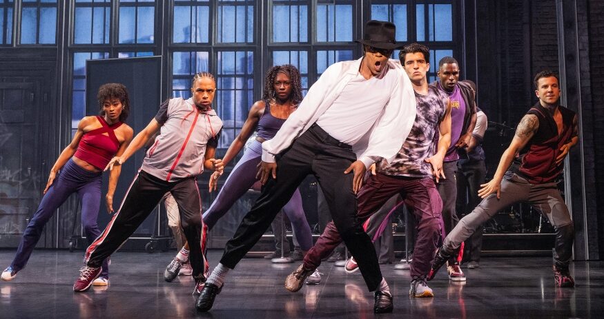 Jordan Markus plays the lead as Michael Jackson in MJ the Musical. (Photo/Matthew Murphy)|Suffs is a musical about the women who fought for the right to vote. (Photo/Suffs Broadway Co.)
