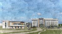 Novant Health has received state approval to build a new 20-bed hospital in Greenville, offering outpatient care and specialty services by 2027. (Rendering/LS3P)