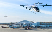 A Japanese startup that is manufacturing eVTOL aircraft — dubbed “flying cars” by some — has partnered with Greenville Downtown Airport and a Greenville-based private jet charter company to launch the aircraft in South Carolina. (Rendering/SkyDrive)