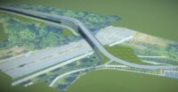 Construction of the trail bridge over Verdae Boulevard is slated to begin in August and be completed in late 2026. (Rendering/City of Greenville)