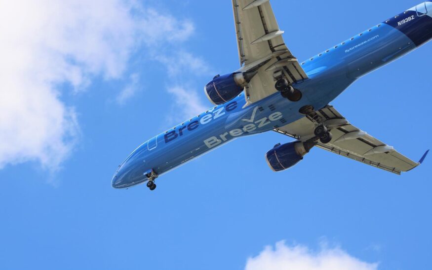 Breeze Airways will begin 2026 with its first international flight, and Charleston will serve as the U.S. runway. (Photo/Breeze Airways)