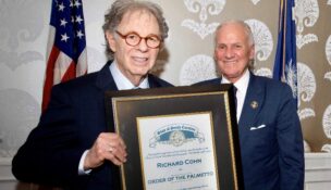 Richard H. Cohn Sr., founder of Cohn Corp., receives South Carolina’s highest civilian honor from Gov. Henry McMaster. (Todd Lista/Park Avenue Photography)