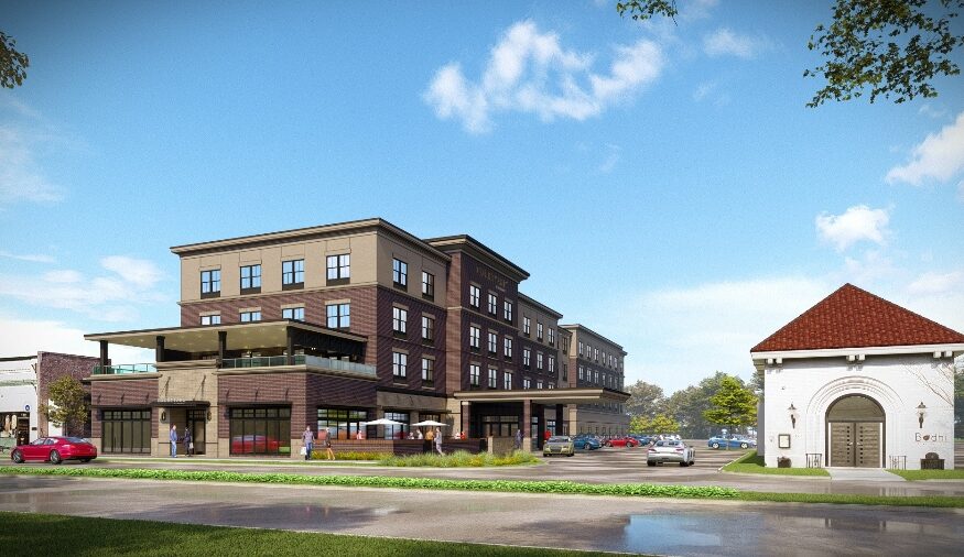The Courtyard by Marriott hotel will be located at 116 E. Main St. in downtown Lexington. (Rendering/Mashburn Construction)