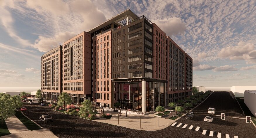 Holder Properties’ Gateway 737, a 940-bed student housing development, will begin leasing in early September 2024, with first move-ins planned for August 2025. (Renderings/Holder Properties)|Located on the corner of Gadsden, Greene, and Devine streets, Gateway 737 represents one of the largest private student housing projects in the USC market, featuring 12,500 square feet of ground-floor retail, a three-story meetings and event space, dedicated parking spaces and top-tier amenities including a rooftop lounge. (Rendering/Holder Properties)