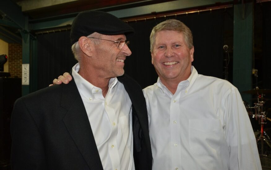 After 40 years with SeamonWhiteside, Stuart Whiteside, right, a founder and namesake of the company, with Kenny Seamon, left, has retired from his full-time position with the team. (Photo/SeamonWhiteside)