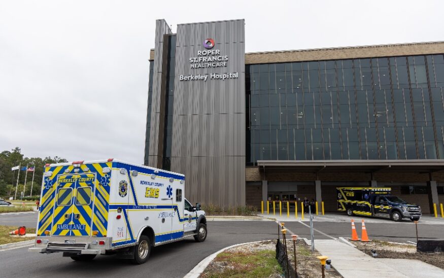 After six years of operation, Roper St. Francis Healthcare Berkeley Hospital is doubling its capacity with a newly opened four-story tower. (Photo/Roper St. Francis Healthcare Berkeley Hospital)
