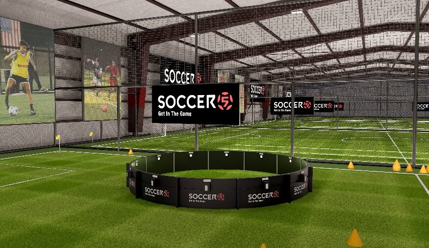 Florida-based Soccer 5 is opening its new corporate headquarters in North Charleston, bringing small-sided soccer facilities to the Charleston area. (Rendering/Soccer 5)