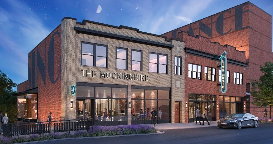 The Mockingbird was designed to create an intimate setting shared by performers and audience members. (Rendering/The Peace Center)