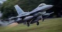 An F-16 fighter jet conducts a training flight as part of NATO-aligned operations supported by aircraft produced at Lockheed Martin’s Greenville facility. (Photo/Lockheed Martin)