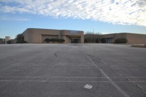 The parking lot outside the Sears space remains mostly empty since the once mighty retailer closed its Anderson doors in 2019. (Photo/Ross Norton)