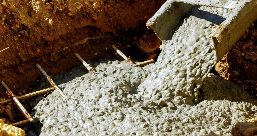 Concrete is poured into a form during a construction project, reflecting the type of ready-mix operations Coastal Ready Mix plans to bring to Horry County. (Photo/DepositPhotos)