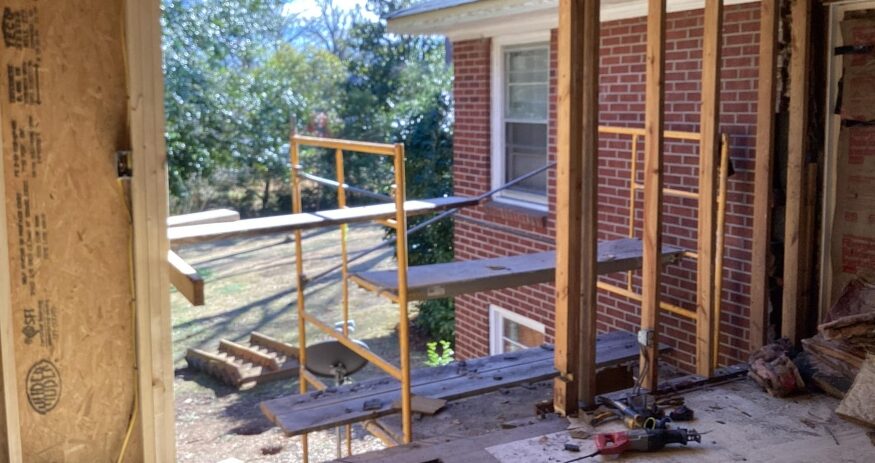 A Charles & Associates project is underway in the Greenwood area, showcasing the company’s expanded home repair and electrical service capabilities. (Photo/Charles & Associates)