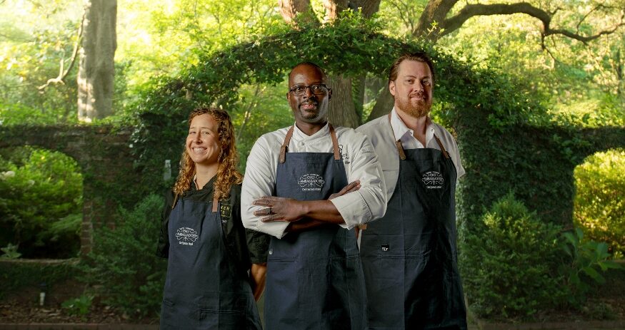 South Carolina’s 2026 Chef Ambassadors — Jordan Heyd of Lekker Eats in Myrtle Beach, Guichard Ulysse of House 509 Bistro & Wine in Greer and James London of Chubby Fish and Seahorse in Charleston— were appointed by Gov. Henry McMaster to represent the state’s culinary scene. (Photo/S.C. Department of Parks, Recreation and Tourism)