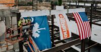 Gilbane and USC representatives topped out the university’s $300 million School of Medicine building in Columbia’s BullStreet District, marking a major milestone for the health sciences project. (Photo/University of South Carolina)
