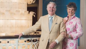 Michael and Amy Bennett have supported the College of Charleston through a gift establishing the Bennett School of Hospitality and Tourism Management. (Photo/Nate Bell, Richard Bell Photography)