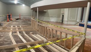 Interior renovations will reduce the number of seats but make the theater more accessible and more comfortable. (Photo/Mill Town Players)