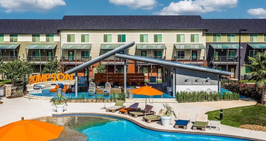 The Thompson, a 132-unit student housing community in San Marcos, Texas, was acquired by Henderson Park and Student Quarters to serve students of Texas State University. (Photo/Henderson Park)