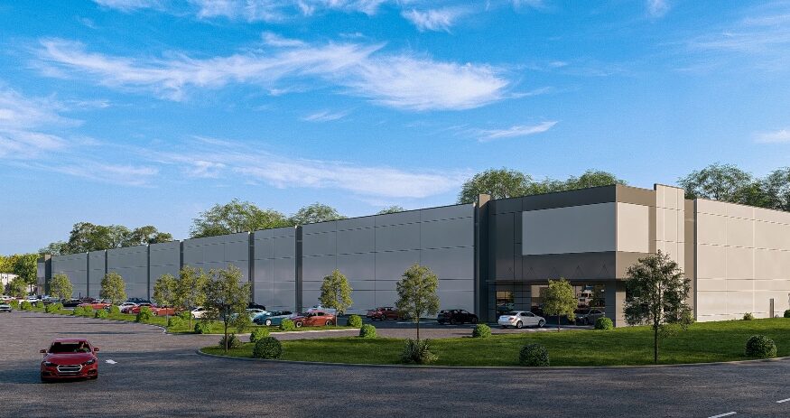 Blue Road Investments is targeting a September completion for its Augusta Arbor II industrial development in Greenville County. (Rendering/Blue Road Investments)