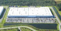 An aerial view of the 448,765-square-foot warehouse at 479 Trade Center Parkway in Summerville, recently acquired by Goldrich Kest at Charleston Trade Center. (Photo/Avison Young)