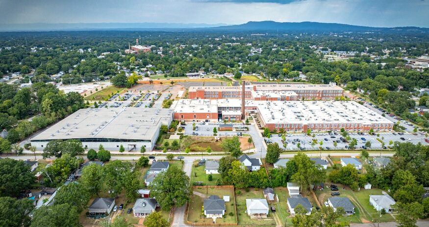 The 36-acre acre campus of Judson Mill was once home to the largest textile mill in Greenville County. (Photo/Alex Cabe, SeamonWhiteside)