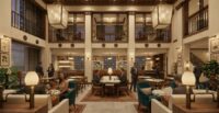 Rendering of The Lantern Hotel Rock Hill, a boutique hotel planned for downtown Rock Hill that will focus on inclusive employment and adaptive reuse of a historic building. (Rendering/Raines)