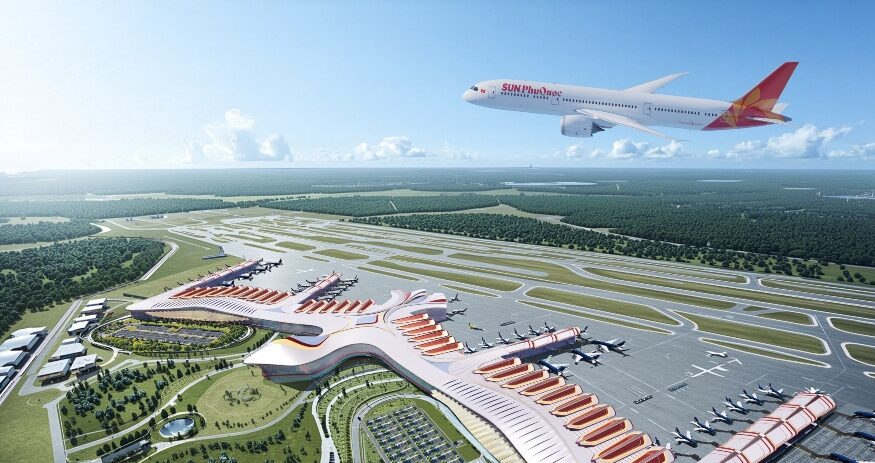 A Boeing 787-9 Dreamliner will serve as the backbone of Sun PhuQuoc Airways’ new fleet based at Phu Quoc International Airport. (Rendering/Sun Group)