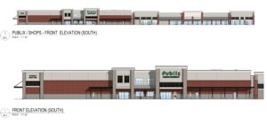 The new Publix building will be built from the ground-up on the site of an old Bi-Lo that once anchored the shopping center. (Rendering/Phillips Partnership)