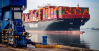 Containers move through the Port of Charleston, a key driver of South Carolina’s $38 billion export economy and one of the top 10 U.S. container ports. (Photo/SC Ports/English Hurteau)
