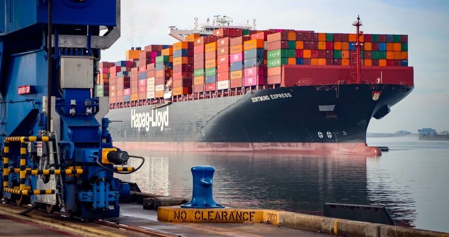 Containers move through the Port of Charleston, a key driver of South Carolina’s $38 billion export economy and one of the top 10 U.S. container ports. (Photo/SC Ports/English Hurteau)