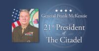 Gen. Frank McKenzie, a Citadel graduate and retired military leader, has been named the college’s 21st president and will begin his role July 1. (Photo/The Citadel)