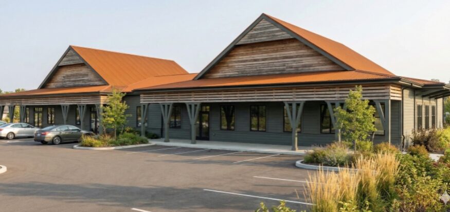 South Island Market on Johns Island is designed to reflect the island’s character, incorporating walkable spaces, preserved open land and a mix of commercial and residential uses. (Rendering/Pickney Partners)