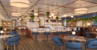 Chef Nick Dugan will lead The Crossing, a Mediterranean-inspired waterfront restaurant opening March 30 at The Cooper hotel in Charleston. (Rendering/The Crossing)