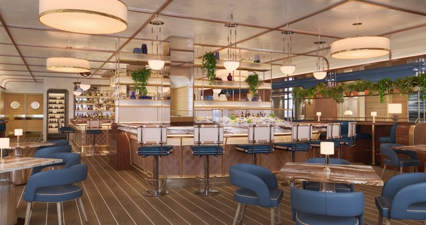 Chef Nick Dugan will lead The Crossing, a Mediterranean-inspired waterfront restaurant opening March 30 at The Cooper hotel in Charleston. (Rendering/The Crossing)