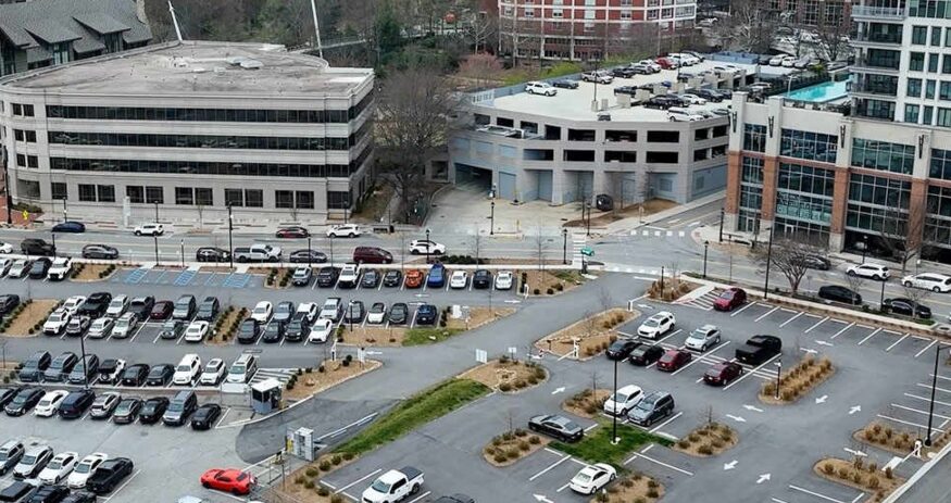 Greenville City Council approved $26 million in land purchases along Falls Street for a proposed mixed-use development that would include a hotel conference center housing offices and expanded public space near Falls Park. (Photo/City of Greenville)