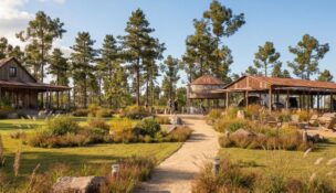Candyroot Lodge in Jefferson will feature a Sandhills-inspired golf course designed to blend with the natural terrain and expand South Carolina’s golf tourism appeal. (Rendering/Hart Howerton)