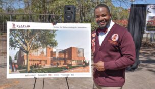 Claflin University has broken ground on a new Center for Biotechnology and Innovation to expand STEM education and research in Orangeburg. (Photo/Claflin University)
