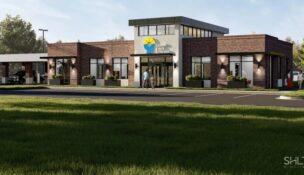 A new Greenville Federal Credit Union branch is planned for Cedar Lane Road in Berea to expand access to financial services. (Rendering/SHLTR Architects)
