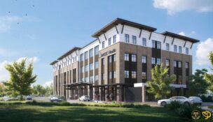 Officials break ground on the $87 million MUSC Health Nexton Medical Pavilion, expanding access to care in Berkeley County. (Rendering/McMillan Pazdan Smith)