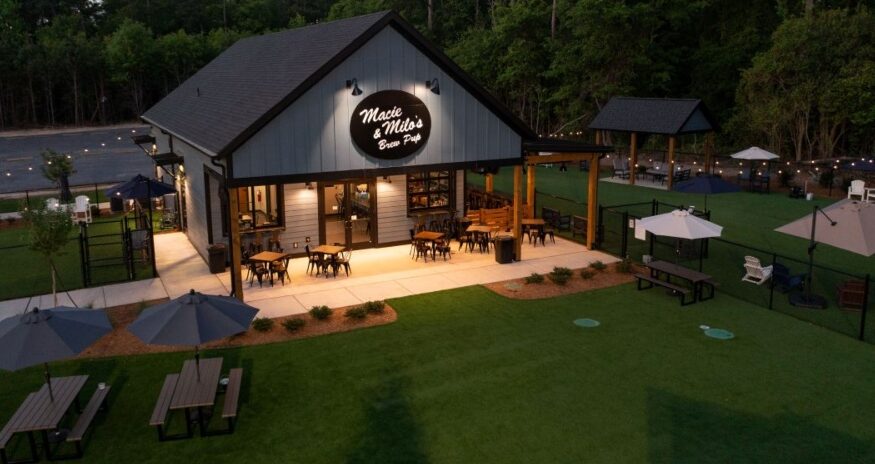 Macie & Milo’s Brew Pup features indoor outdoor space and dedicated dog parks designed for community gatherings. (Rendering/Cohn Construction)