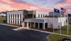 MetroConnects officials celebrated the opening of the utility provider’s new 23-acre campus on W. Butler Road in Greenville County. (Rendering/DP3 Architects)