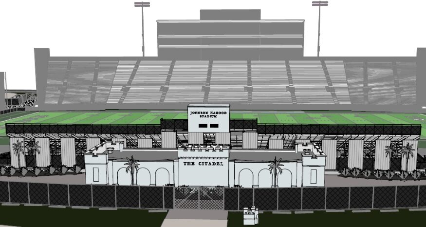 Chip Crane, president and CEO of Hill Construction, has spent more than two decades helping guide the Lowcountry contractor’s growth while maintaining its focus on client relationships and community-based projects. One recent project is the Johnson Hagood Stadium at The Citadel. (Rendering/Hill Construction)