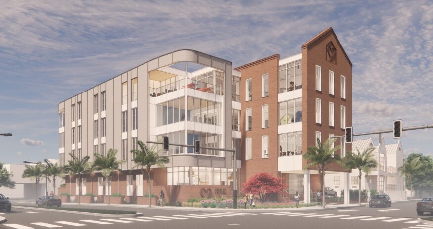 Ronald McDonald House will be a four-story special needs housing facility providing 34 guest rooms and extensive amenities. (Rendering/LS3P)
